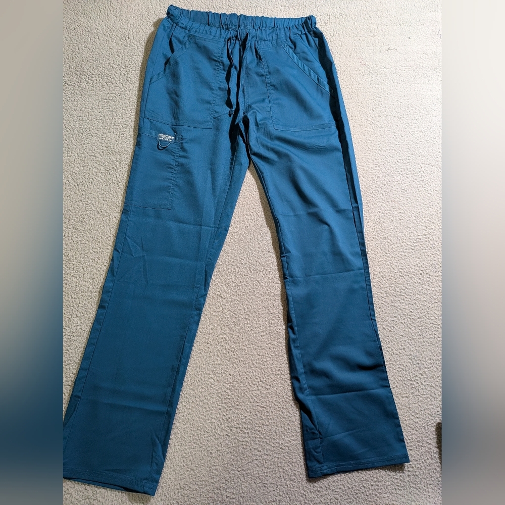 Cherokee Workwear Women`s Teal Drawstring Lightweight Medical Scrub Pants Size S